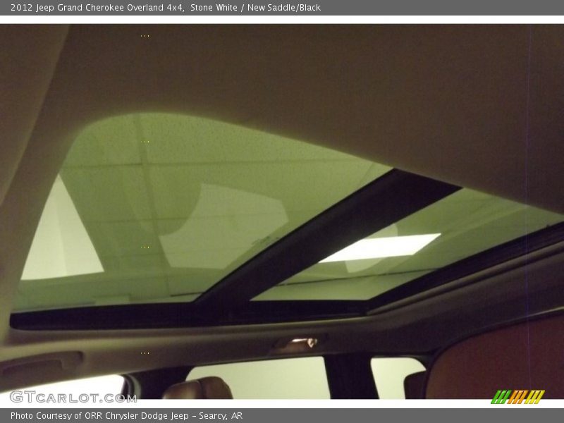 Stone White / New Saddle/Black 2012 Jeep Grand Cherokee Overland 4x4