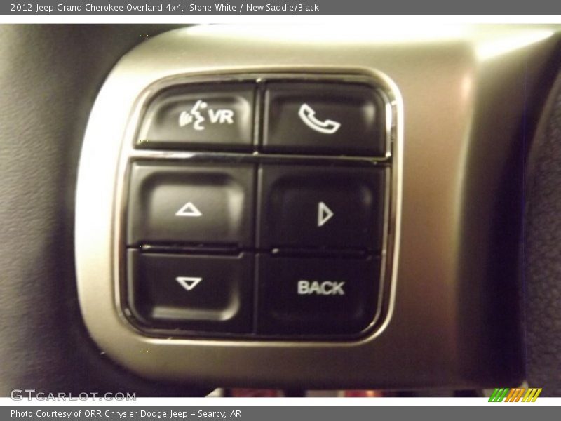 Stone White / New Saddle/Black 2012 Jeep Grand Cherokee Overland 4x4