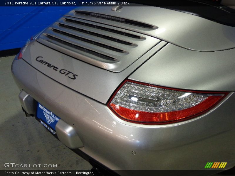 Platinum Silver Metallic / Black 2011 Porsche 911 Carrera GTS Cabriolet