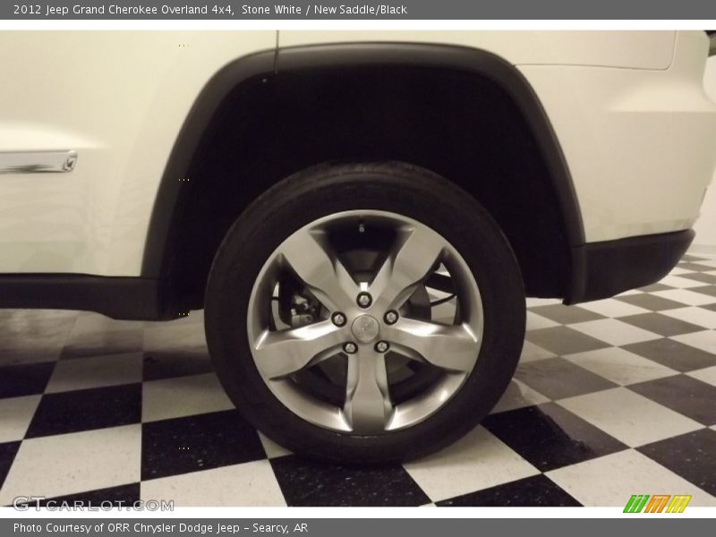 Stone White / New Saddle/Black 2012 Jeep Grand Cherokee Overland 4x4