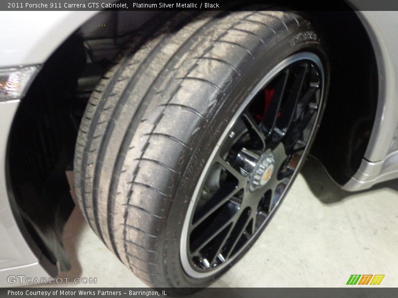 Platinum Silver Metallic / Black 2011 Porsche 911 Carrera GTS Cabriolet