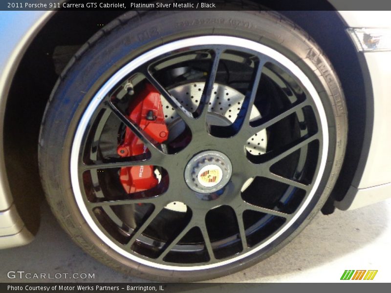 Platinum Silver Metallic / Black 2011 Porsche 911 Carrera GTS Cabriolet