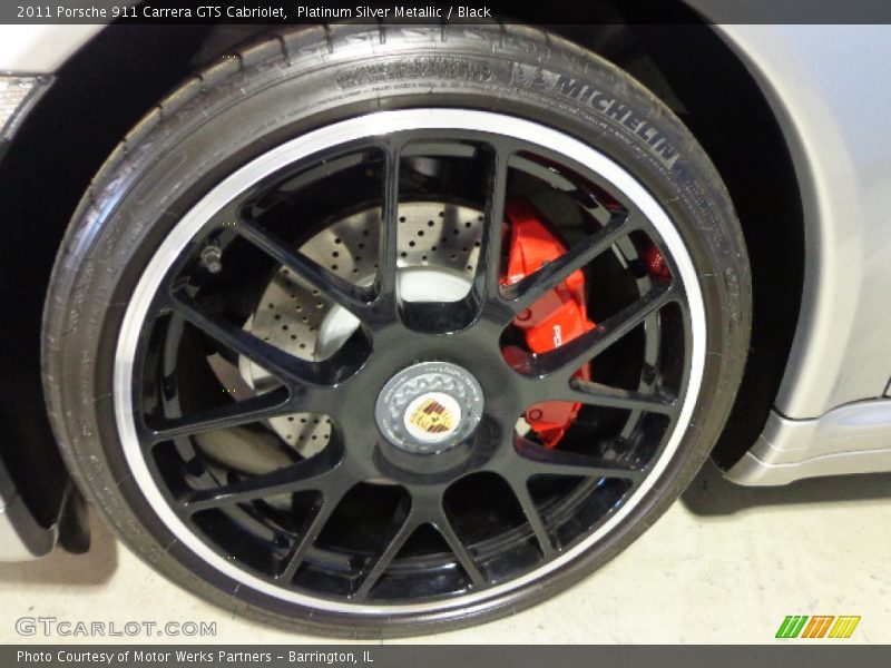 Platinum Silver Metallic / Black 2011 Porsche 911 Carrera GTS Cabriolet