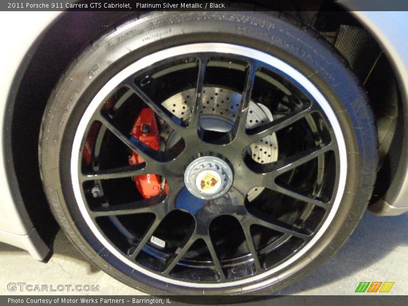 Platinum Silver Metallic / Black 2011 Porsche 911 Carrera GTS Cabriolet