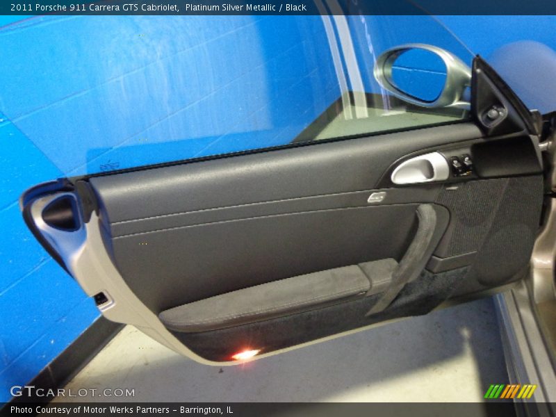 Platinum Silver Metallic / Black 2011 Porsche 911 Carrera GTS Cabriolet