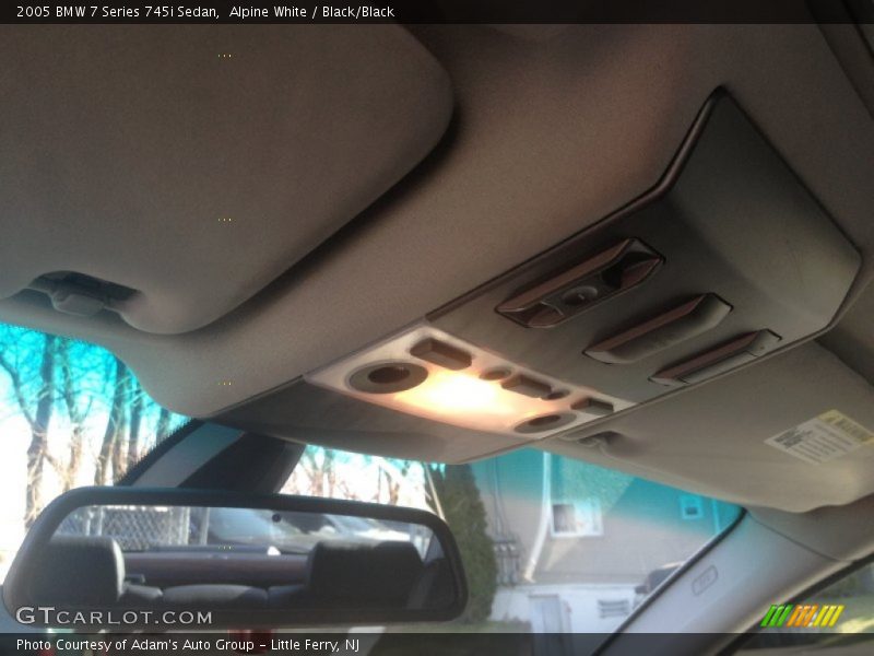 Alpine White / Black/Black 2005 BMW 7 Series 745i Sedan