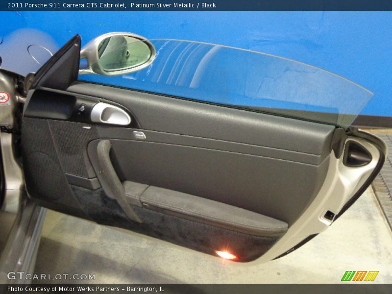 Platinum Silver Metallic / Black 2011 Porsche 911 Carrera GTS Cabriolet