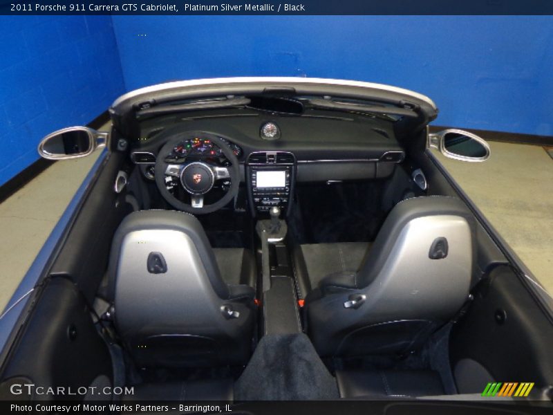 Platinum Silver Metallic / Black 2011 Porsche 911 Carrera GTS Cabriolet