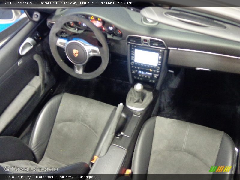 Platinum Silver Metallic / Black 2011 Porsche 911 Carrera GTS Cabriolet