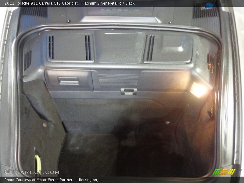 Platinum Silver Metallic / Black 2011 Porsche 911 Carrera GTS Cabriolet