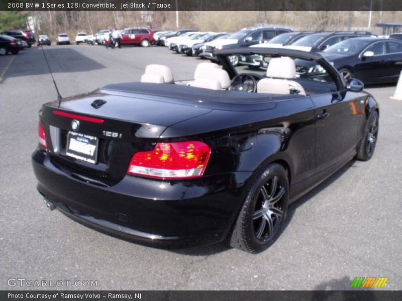 Jet Black / Taupe 2008 BMW 1 Series 128i Convertible