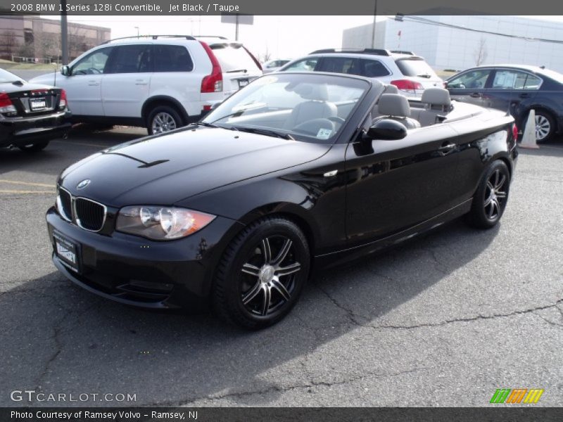 Jet Black / Taupe 2008 BMW 1 Series 128i Convertible
