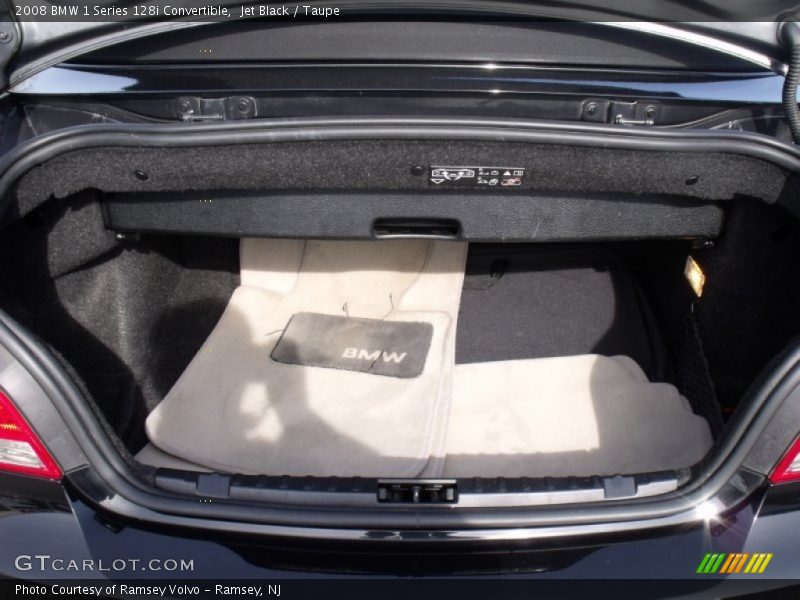 Jet Black / Taupe 2008 BMW 1 Series 128i Convertible