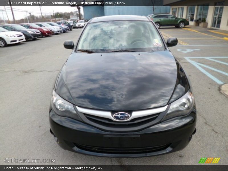 Obsidian Black Pearl / Ivory 2010 Subaru Impreza 2.5i Premium Wagon