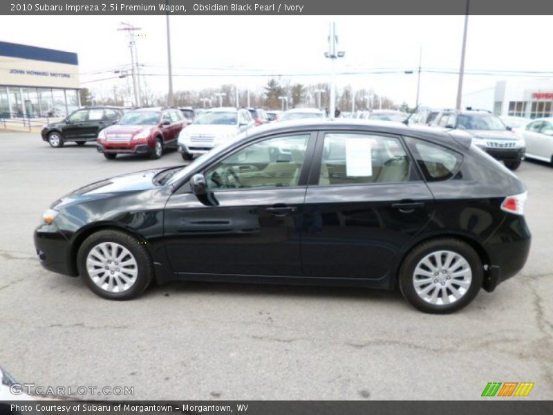 Obsidian Black Pearl / Ivory 2010 Subaru Impreza 2.5i Premium Wagon