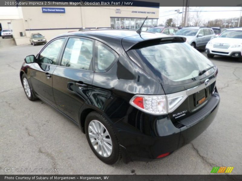 Obsidian Black Pearl / Ivory 2010 Subaru Impreza 2.5i Premium Wagon