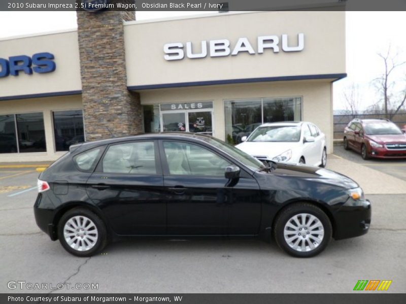 Obsidian Black Pearl / Ivory 2010 Subaru Impreza 2.5i Premium Wagon