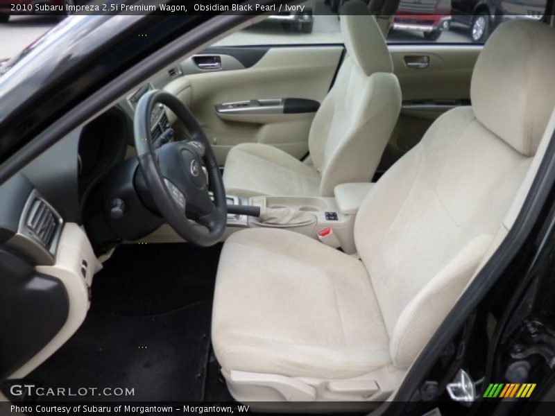 Obsidian Black Pearl / Ivory 2010 Subaru Impreza 2.5i Premium Wagon