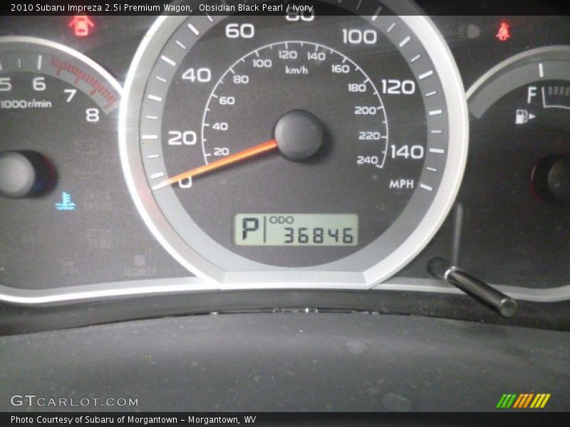 Obsidian Black Pearl / Ivory 2010 Subaru Impreza 2.5i Premium Wagon