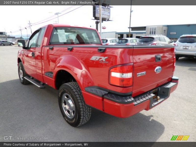 Bright Red / Medium Flint 2007 Ford F150 STX Regular Cab 4x4