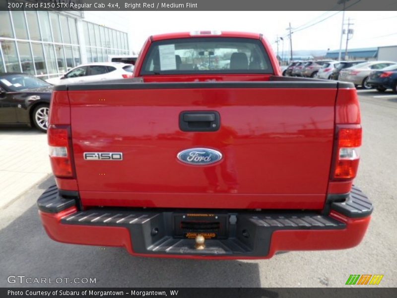 Bright Red / Medium Flint 2007 Ford F150 STX Regular Cab 4x4