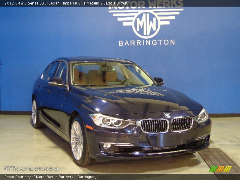 Imperial Blue Metallic / Saddle Brown 2012 BMW 3 Series 335i Sedan