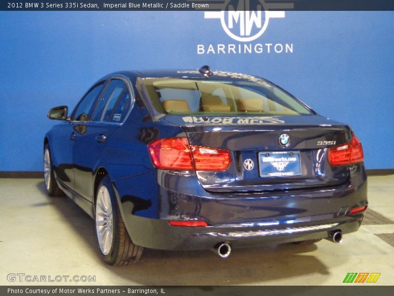 Imperial Blue Metallic / Saddle Brown 2012 BMW 3 Series 335i Sedan