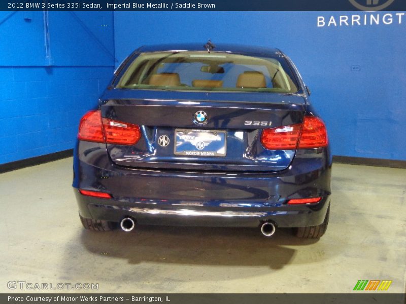 Imperial Blue Metallic / Saddle Brown 2012 BMW 3 Series 335i Sedan
