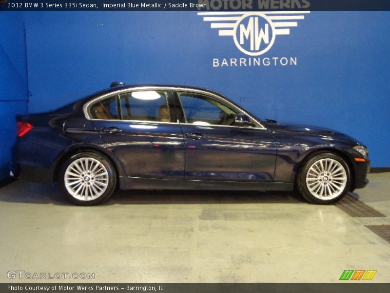 Imperial Blue Metallic / Saddle Brown 2012 BMW 3 Series 335i Sedan