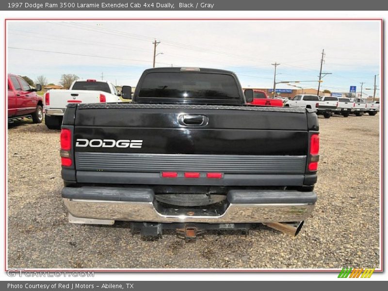 Black / Gray 1997 Dodge Ram 3500 Laramie Extended Cab 4x4 Dually