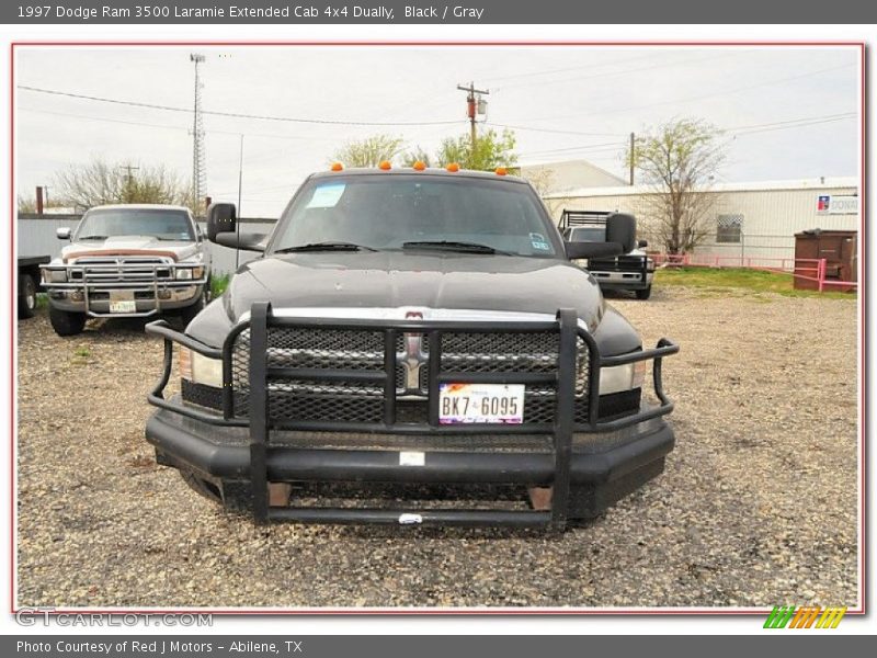 Black / Gray 1997 Dodge Ram 3500 Laramie Extended Cab 4x4 Dually