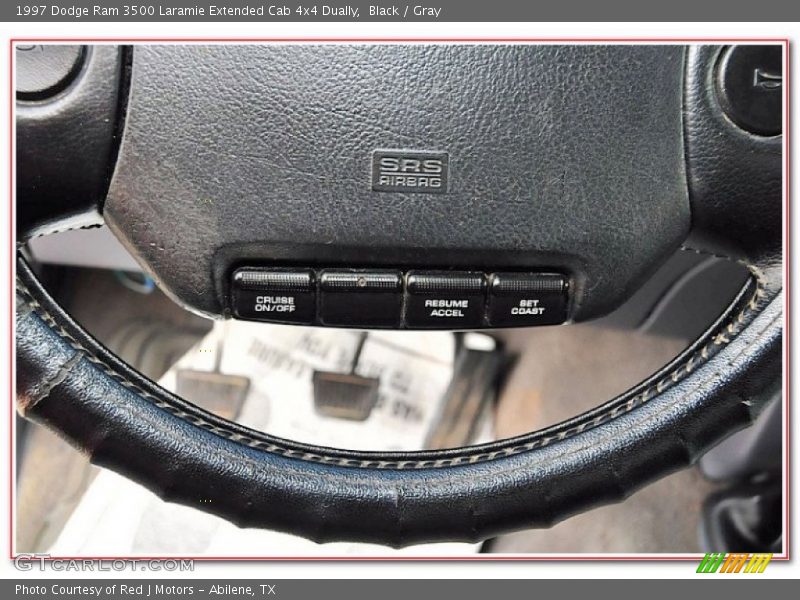 Black / Gray 1997 Dodge Ram 3500 Laramie Extended Cab 4x4 Dually