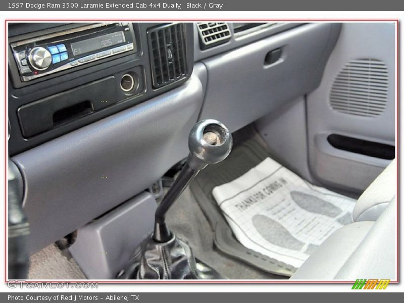 Black / Gray 1997 Dodge Ram 3500 Laramie Extended Cab 4x4 Dually