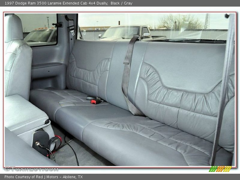 Black / Gray 1997 Dodge Ram 3500 Laramie Extended Cab 4x4 Dually