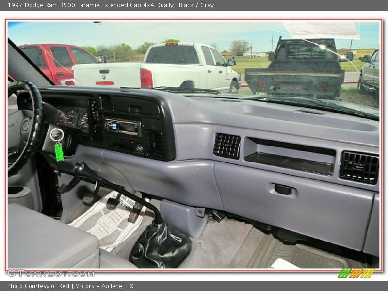 Black / Gray 1997 Dodge Ram 3500 Laramie Extended Cab 4x4 Dually
