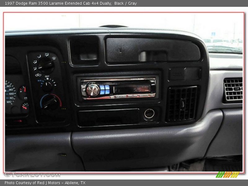 Black / Gray 1997 Dodge Ram 3500 Laramie Extended Cab 4x4 Dually