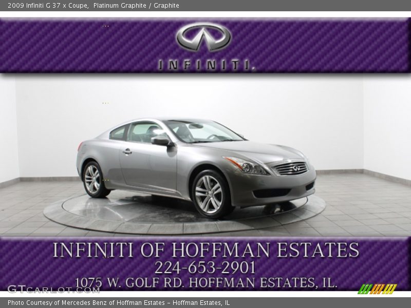 Platinum Graphite / Graphite 2009 Infiniti G 37 x Coupe