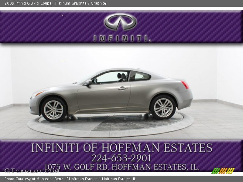 Platinum Graphite / Graphite 2009 Infiniti G 37 x Coupe