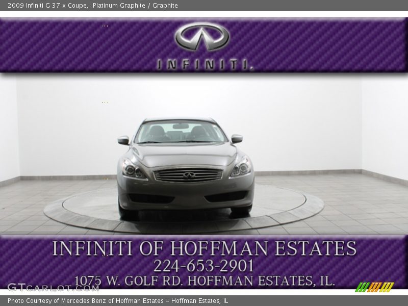 Platinum Graphite / Graphite 2009 Infiniti G 37 x Coupe