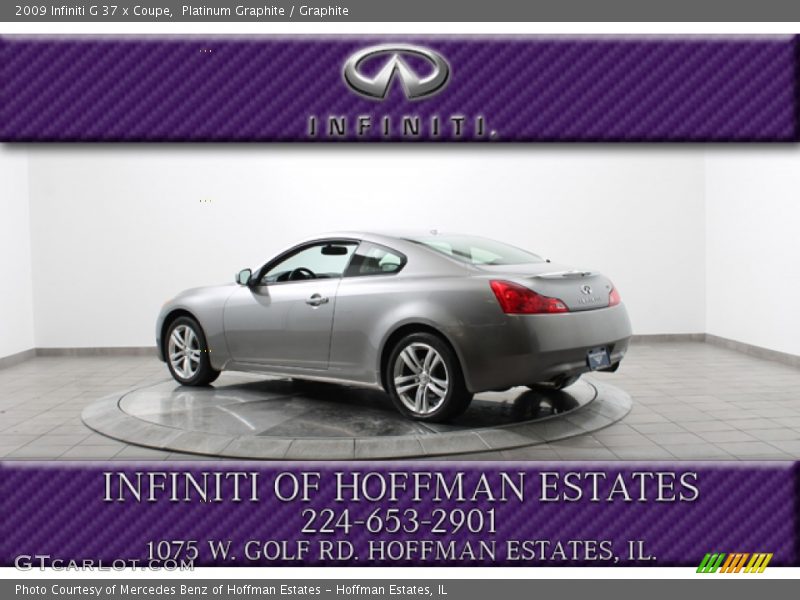 Platinum Graphite / Graphite 2009 Infiniti G 37 x Coupe