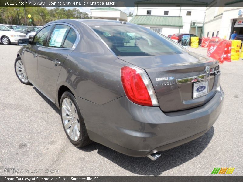 Sterling Gray Metallic / Charcoal Black 2011 Lincoln MKS AWD