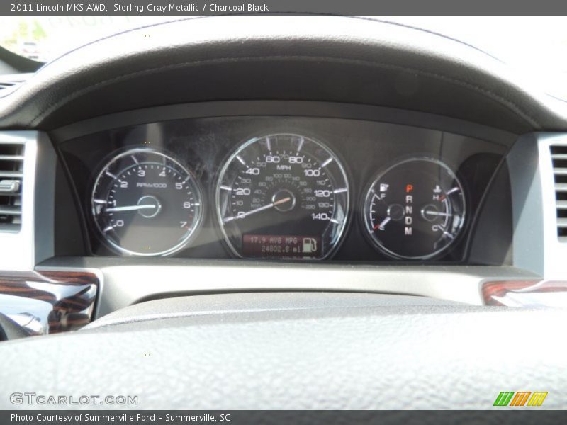 Sterling Gray Metallic / Charcoal Black 2011 Lincoln MKS AWD