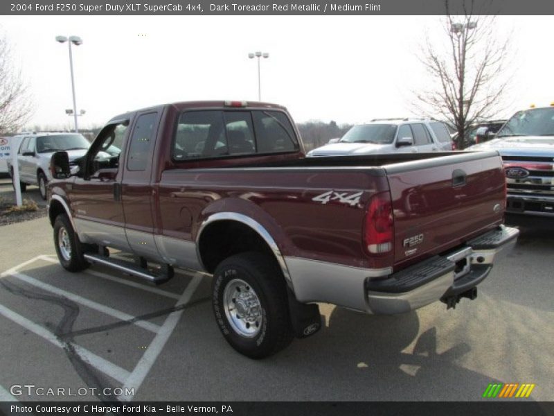 Dark Toreador Red Metallic / Medium Flint 2004 Ford F250 Super Duty XLT SuperCab 4x4