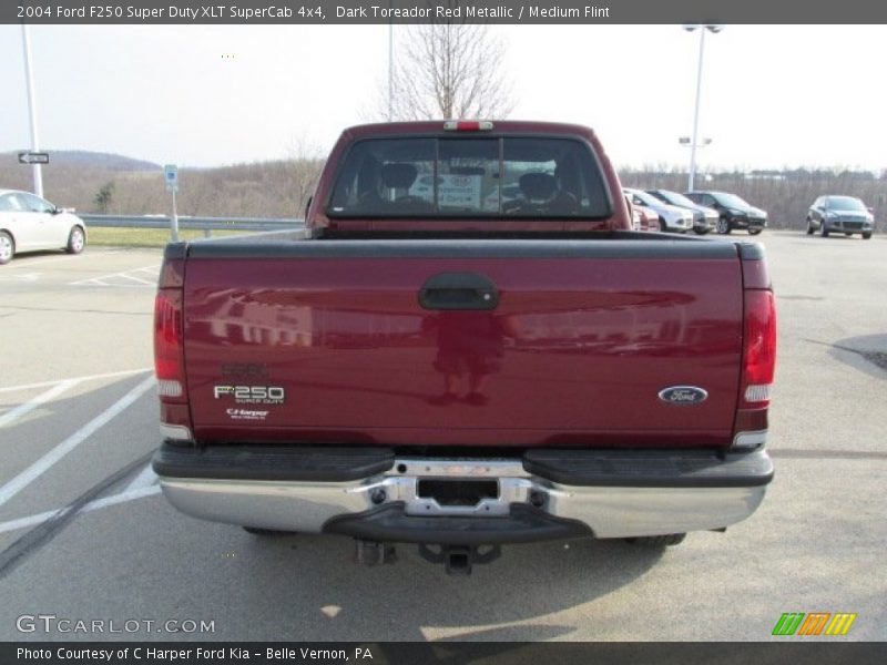 Dark Toreador Red Metallic / Medium Flint 2004 Ford F250 Super Duty XLT SuperCab 4x4