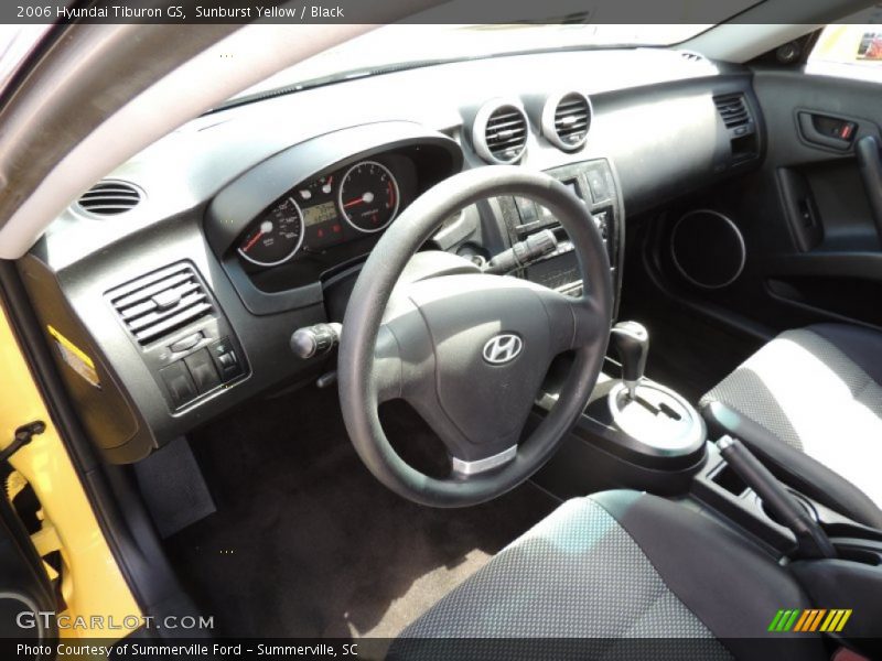 Sunburst Yellow / Black 2006 Hyundai Tiburon GS