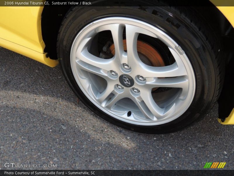 Sunburst Yellow / Black 2006 Hyundai Tiburon GS