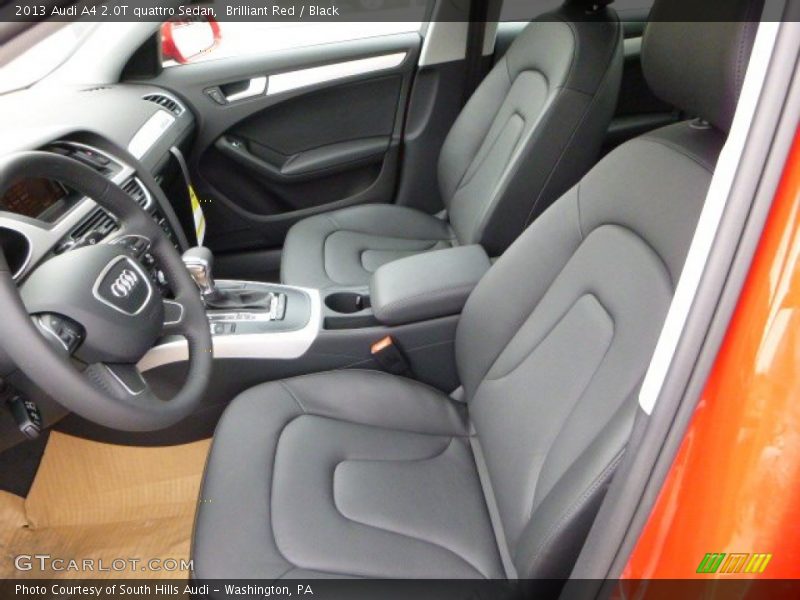 Brilliant Red / Black 2013 Audi A4 2.0T quattro Sedan