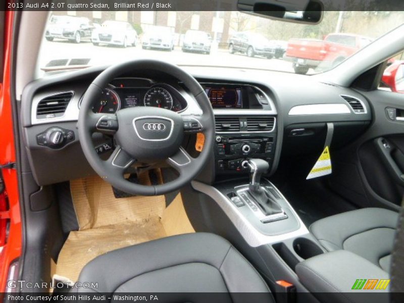 Brilliant Red / Black 2013 Audi A4 2.0T quattro Sedan