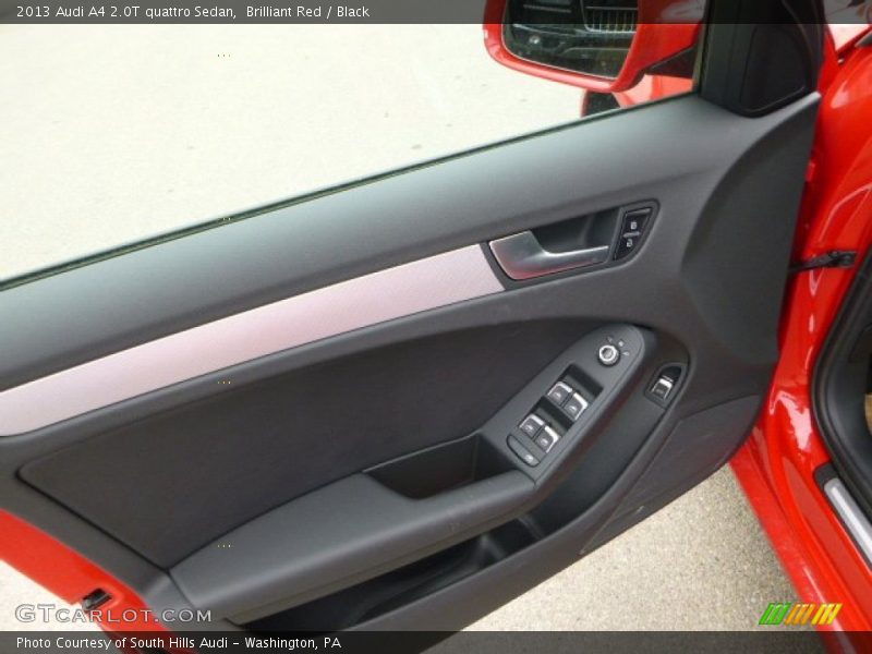 Brilliant Red / Black 2013 Audi A4 2.0T quattro Sedan