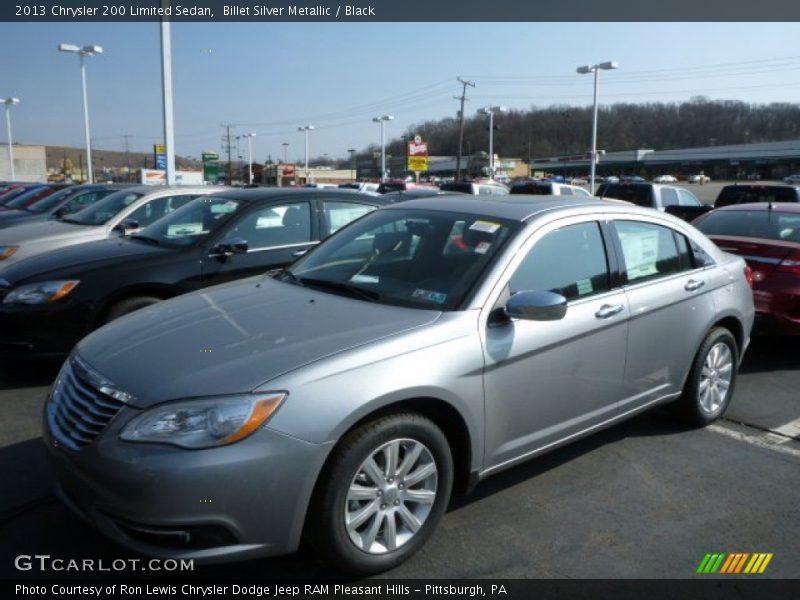 Billet Silver Metallic / Black 2013 Chrysler 200 Limited Sedan